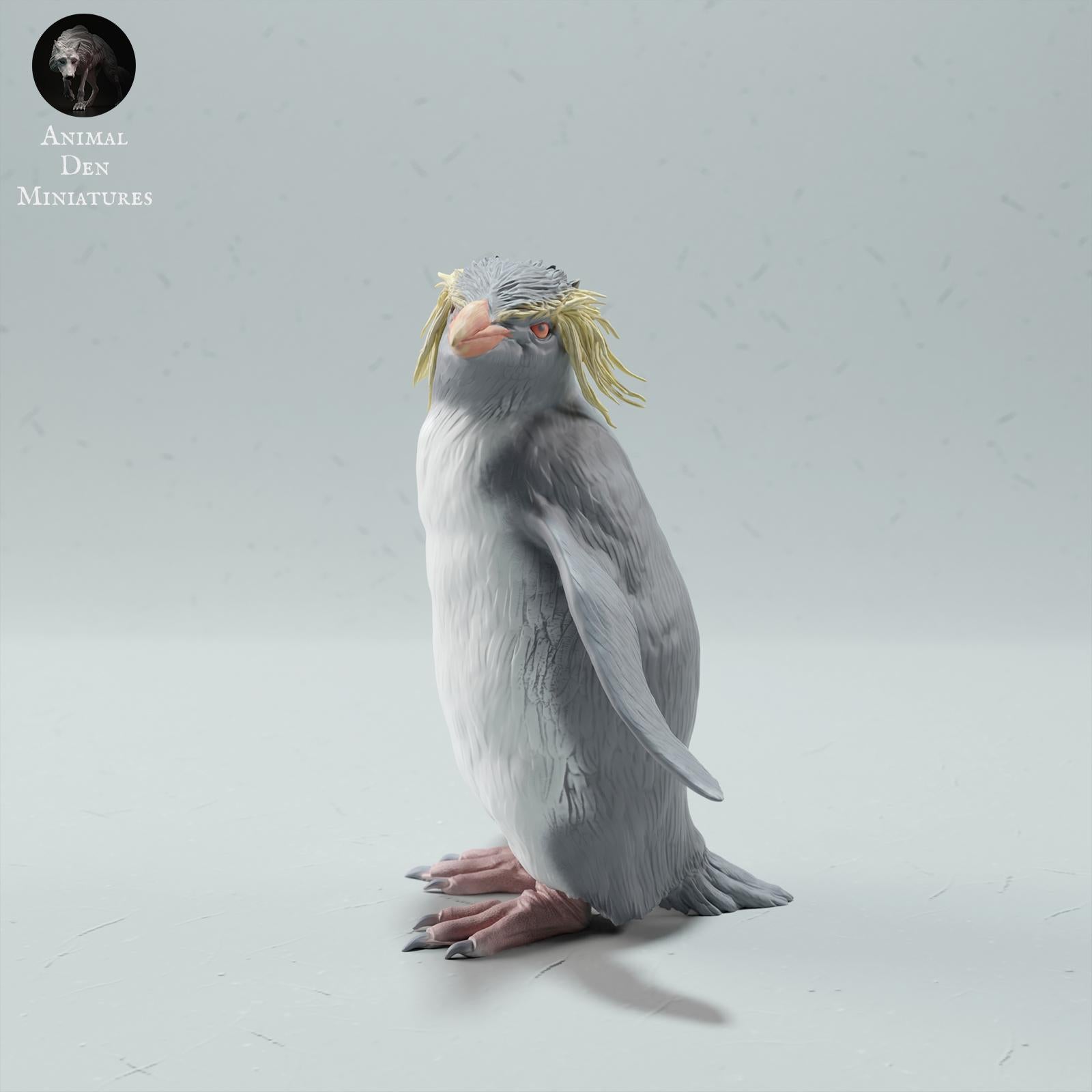 Photo du produit Figurine d'animal Diorama, Modélisme : 0 : Figurine marine : Pingouin des rochers – Rockhopper (Réf 01_01_64)