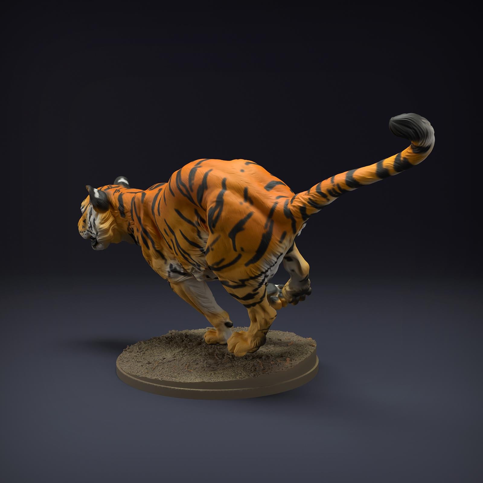 Photo de produit Figurine Animale Diorama, Modélisme : 0 : Figurine de Faune : Tigre du Bengale en mouvement (Ref 01_01_82)