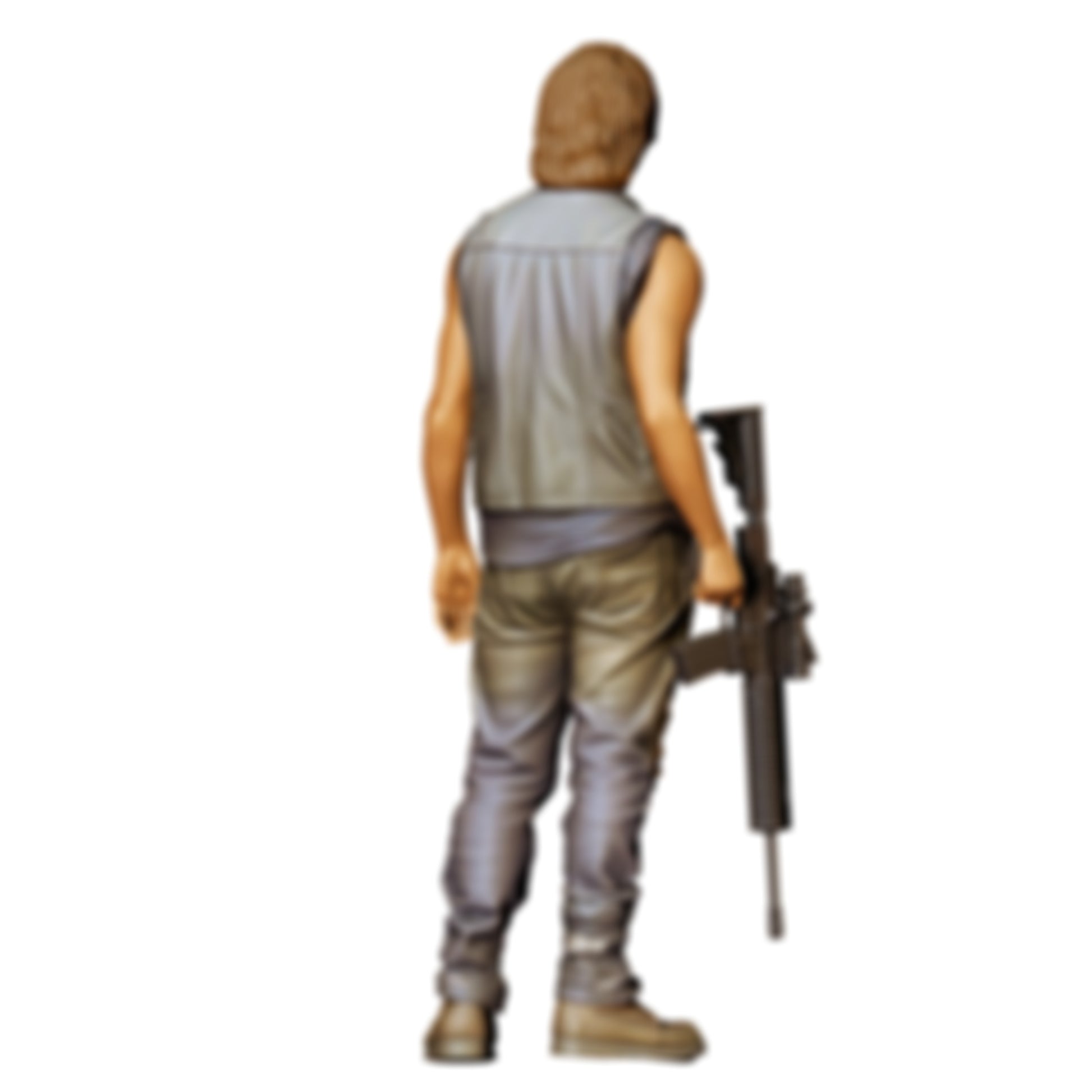 3DP Miniatures 1: Stehende Figur: Mann mit ärmelloser Weste & Gewehr (Ref. Nr. 492)