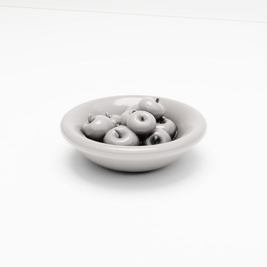 MyPortal 204 0 : Diorama cuisine & table : coupe à fruits avec pommes (réf. 204D)