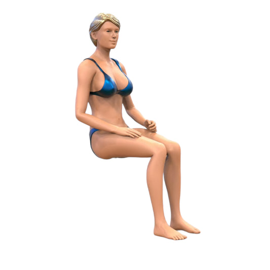 Produktfoto  0: Frau im Bikini - sitzend