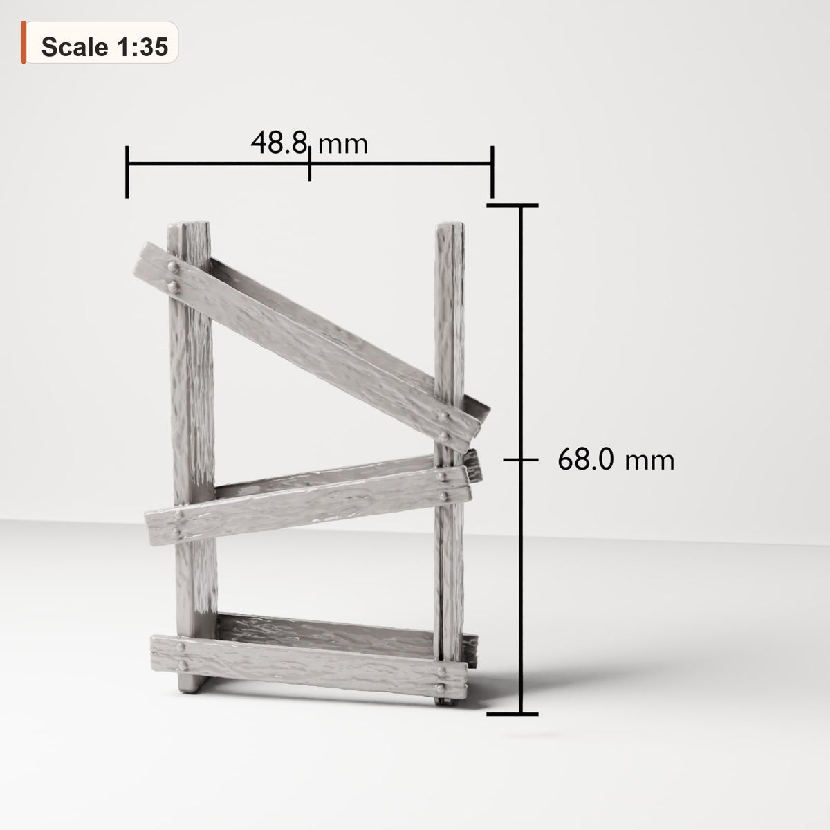 Diorama Modellbau Produktfoto 1: Diorama Möbel: Rustikales Keramikregal (Ref. 211D)