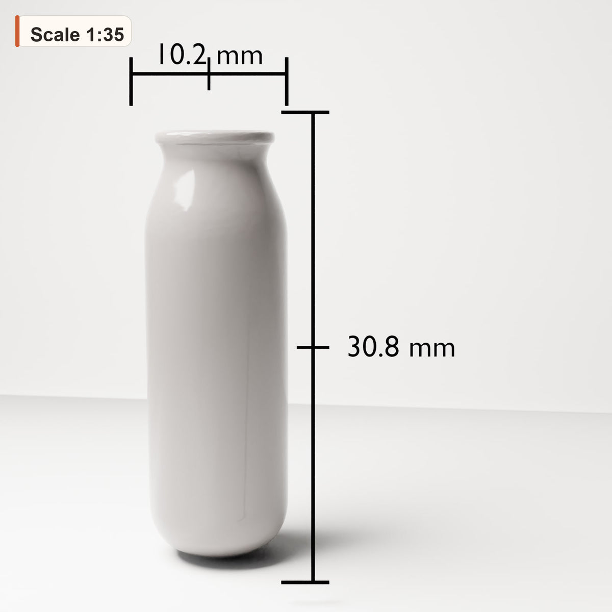 Diorama Modellbau Produktfoto 1: Diorama Inneneinrichtung: Keramikvase für Regal (Ref. 213D)