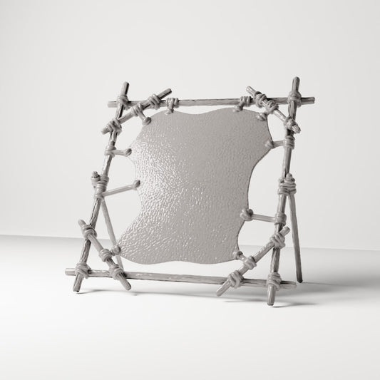 MyPortal 220 0 : Artisanat pour diorama : support de séchage du cuir avec peau animale (réf. 220D)