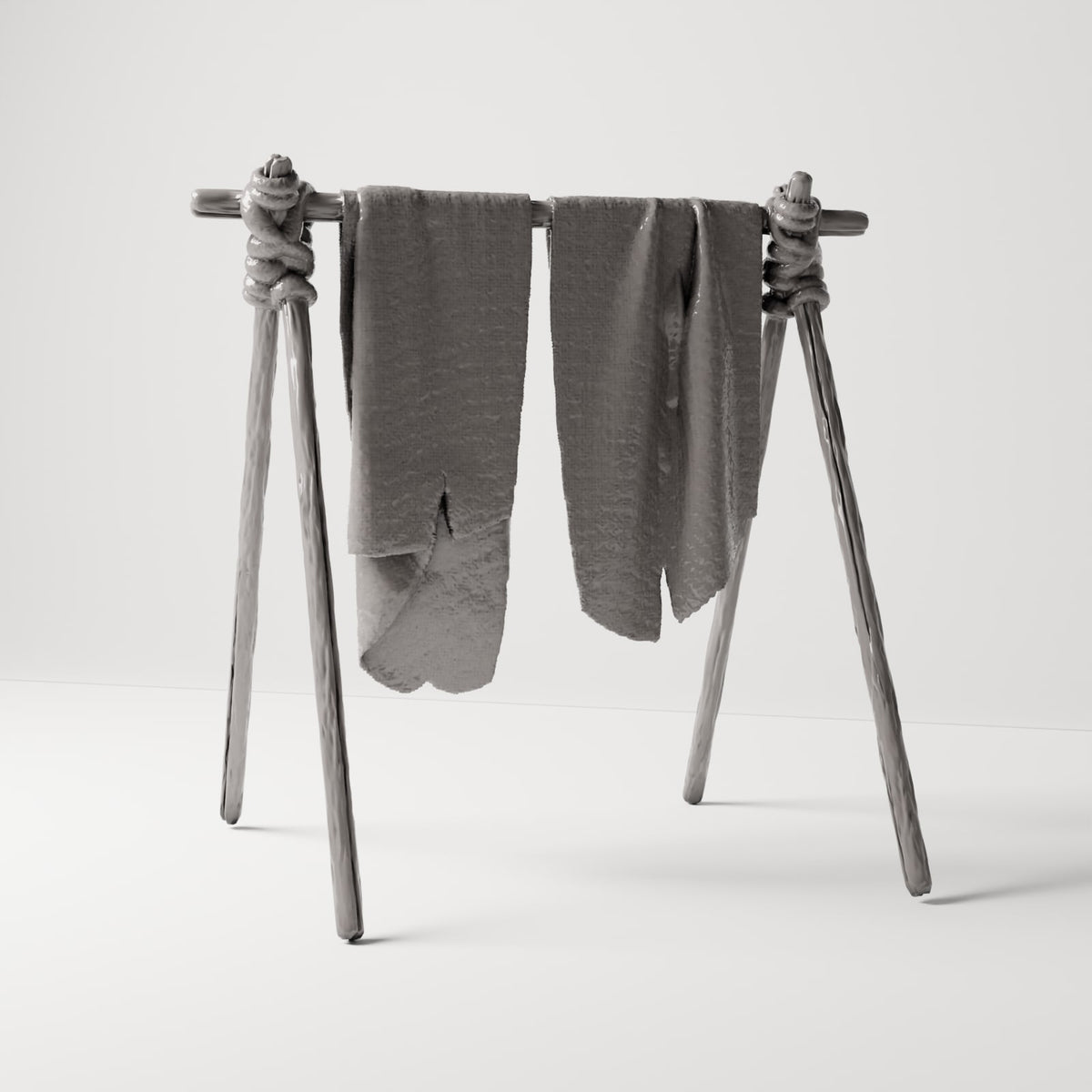MyPortal 222 3 : Artisanat pour diorama : support de séchage du cuir avec peaux (réf. 222D)