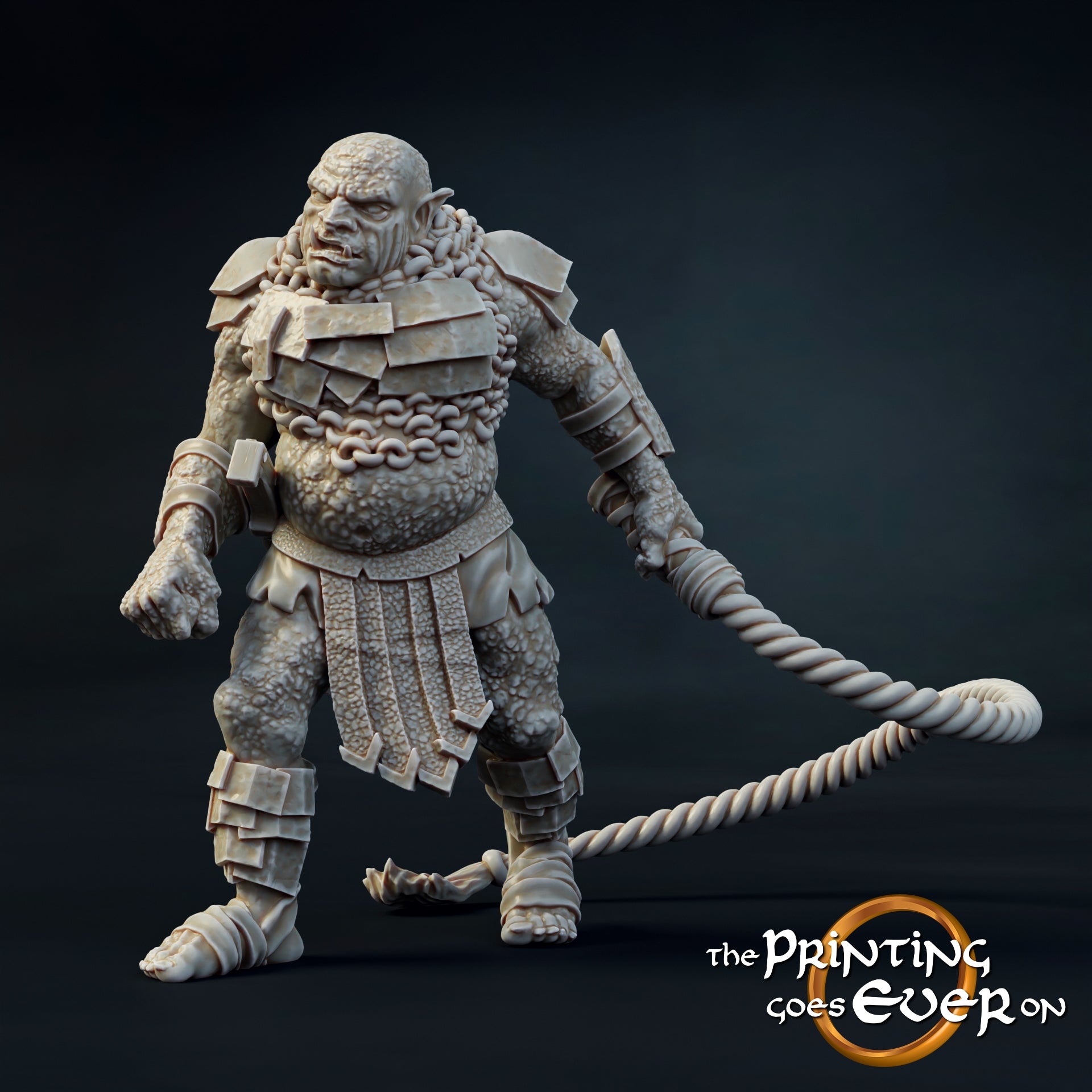 Photo de produit Tabletop 28mm The Printing Goes Ever On (TPGEO) 0 : Orque avec fouet : Commandant du Mal - Esclavagiste