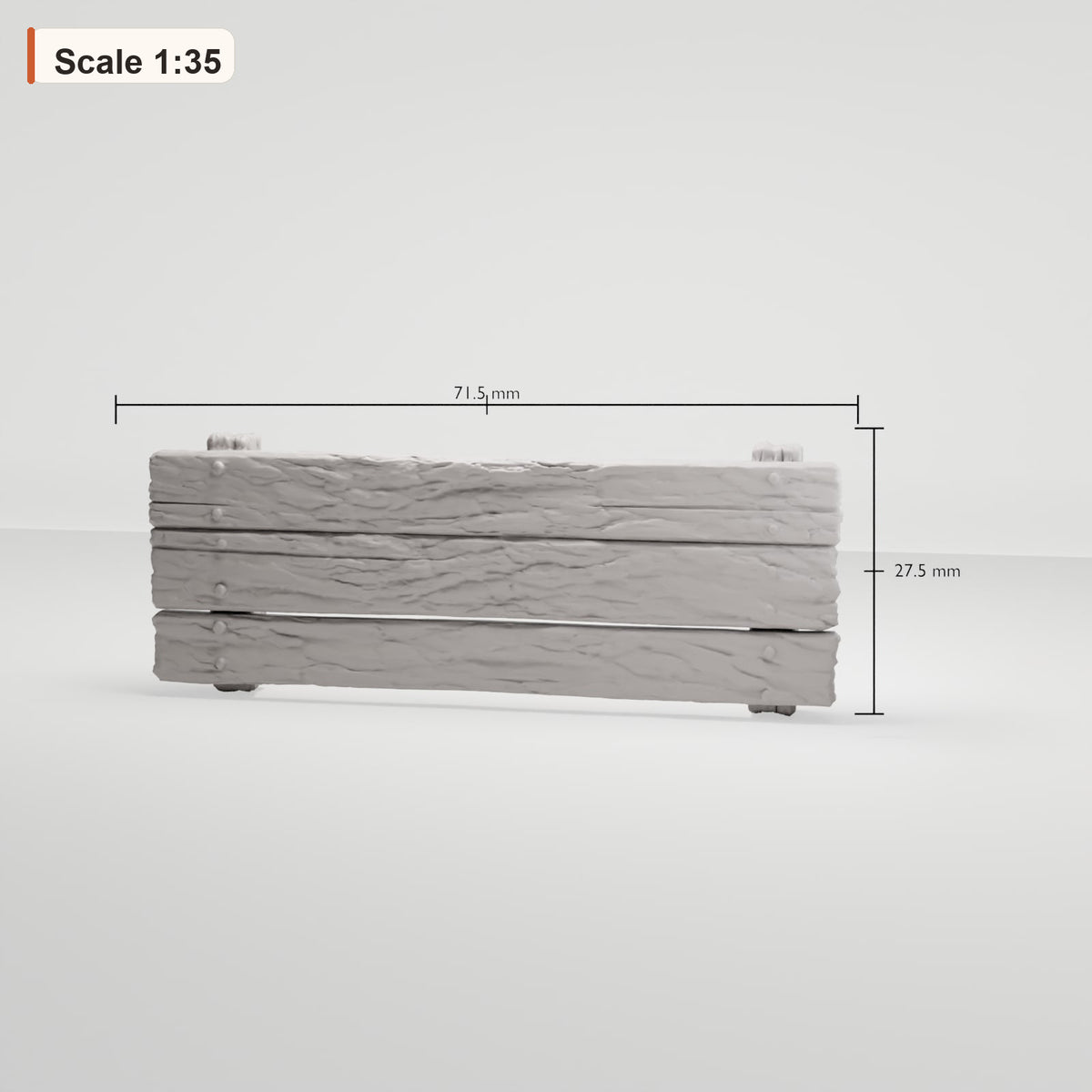 MyPortal 234 1 : Décor de diorama : barrière en bois patinée (réf. 234D)