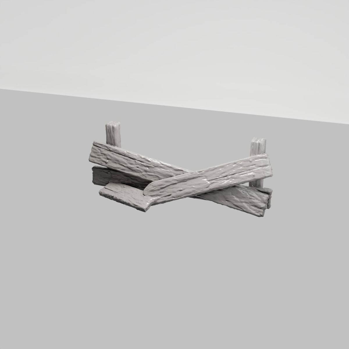 Diorama Modellbau Produktfoto 0: Diorama Gelände: Zerbrochene Holzabsperrung (Ref. 236D)