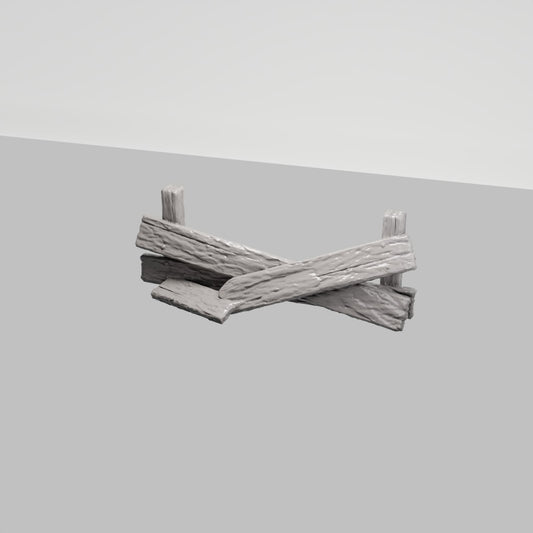 MyPortal 236 0 : Terrain de diorama : Barrière en bois brisée (Réf. 236D)