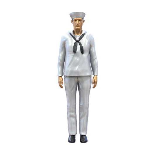 Produktfoto  0: Matrose männlich: Seemann in Uniform steht in Position