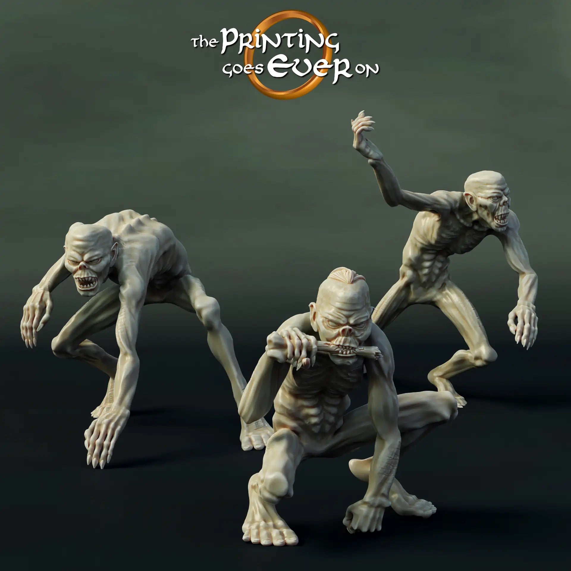 Photo de produit Tabletop 28mm The Printing Goes Ever On (TPGEO) 0: Ghoul: Horde des Morts-vivants - Créatures/Adversaires maléfiques