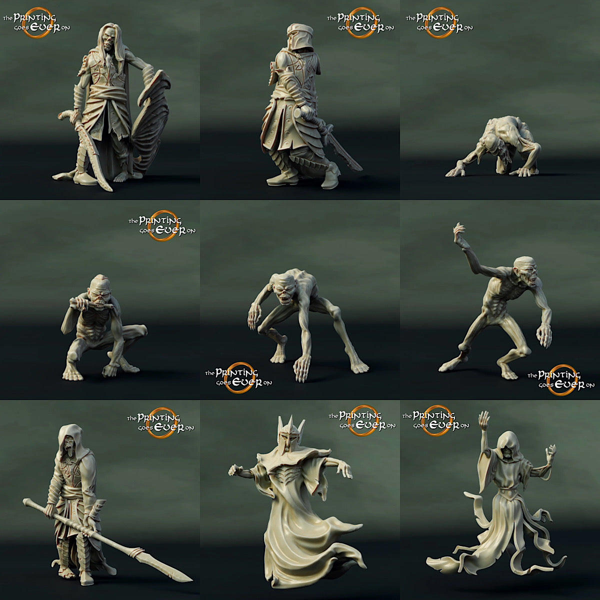 Photo du produit Tabletop 28mm The Printing Goes Ever On (TPGEO) 0 : Horde de morts-vivants : Zombies, Ghoules et Fantômes - Créatures/Ennemis maléfiques