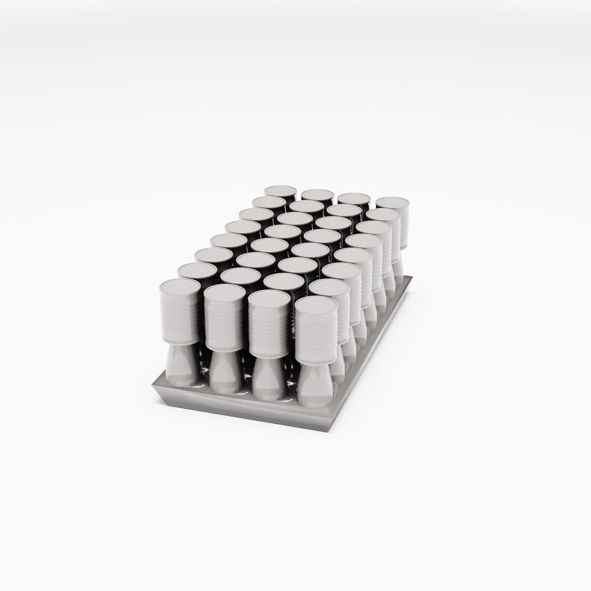 Photo produit de modélisme de diorama 0 : diorama d’entrepôt : boîtes de conserve étroites sur palette de transport (réf. 261D)