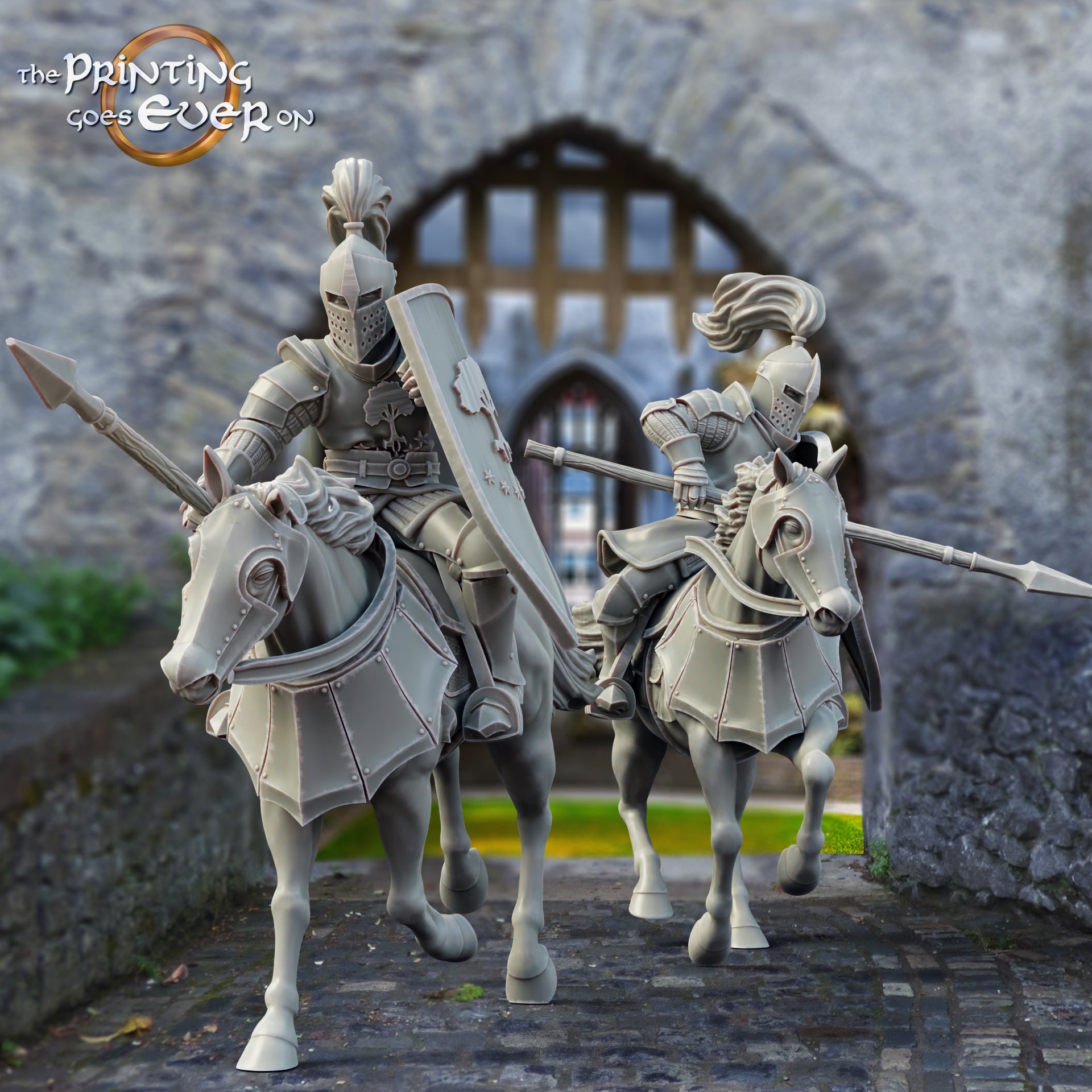 Photo du produit Tabletop 28mm The Printing Goes Ever On (TPGEO) 0 : Chevalier de Gonthan : Chevaliers médiévaux - Guerriers de la ville blanche