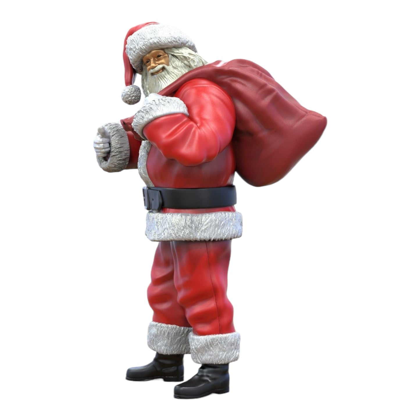 Photo du produit 0 : Père Noël avec un sac plein de cadeaux : Santa Claus à Noël