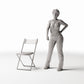 Photo produit de modélisme de diorama 1 : mobilier de diorama : chaise pliante de campagne (Réf. 272D)