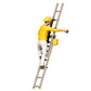 Figurine miniature : Peintre/Vernisseur avec pinceau et seau - Artisan sur échelle (n° 277)