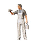 Figurine miniature : Peintre/Vernisseur avec pinceau et seau - Artisan (n° 278)