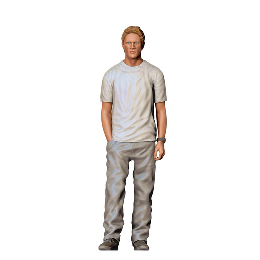 Figurine miniature : Homme avec chemise et jean (n° 282)