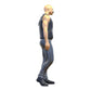 Figurine miniature de motard/membre de gang avec gilet : homme chauve (n° 283)