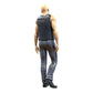 Figurine miniature de motard/membre de gang avec gilet : homme chauve (n° 283)
