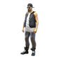 Figurine miniature : motard/membre de gang avec gilet et lunettes de soleil (n° 285)