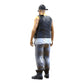 Figurine miniature : motard/membre de gang avec gilet et lunettes de soleil (n° 285)