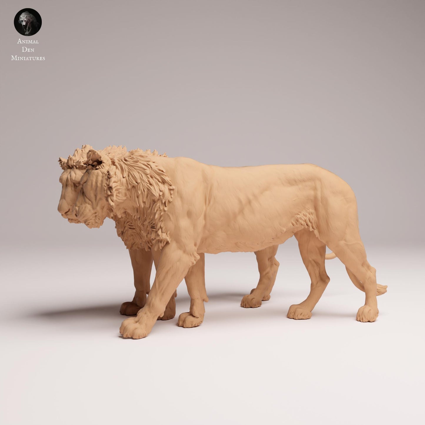 Photo de produit Figurine d'animal Diorama, modélisme : 0 : Figurine de faune : lions câlins – jeunes (Réf 25_08_02)