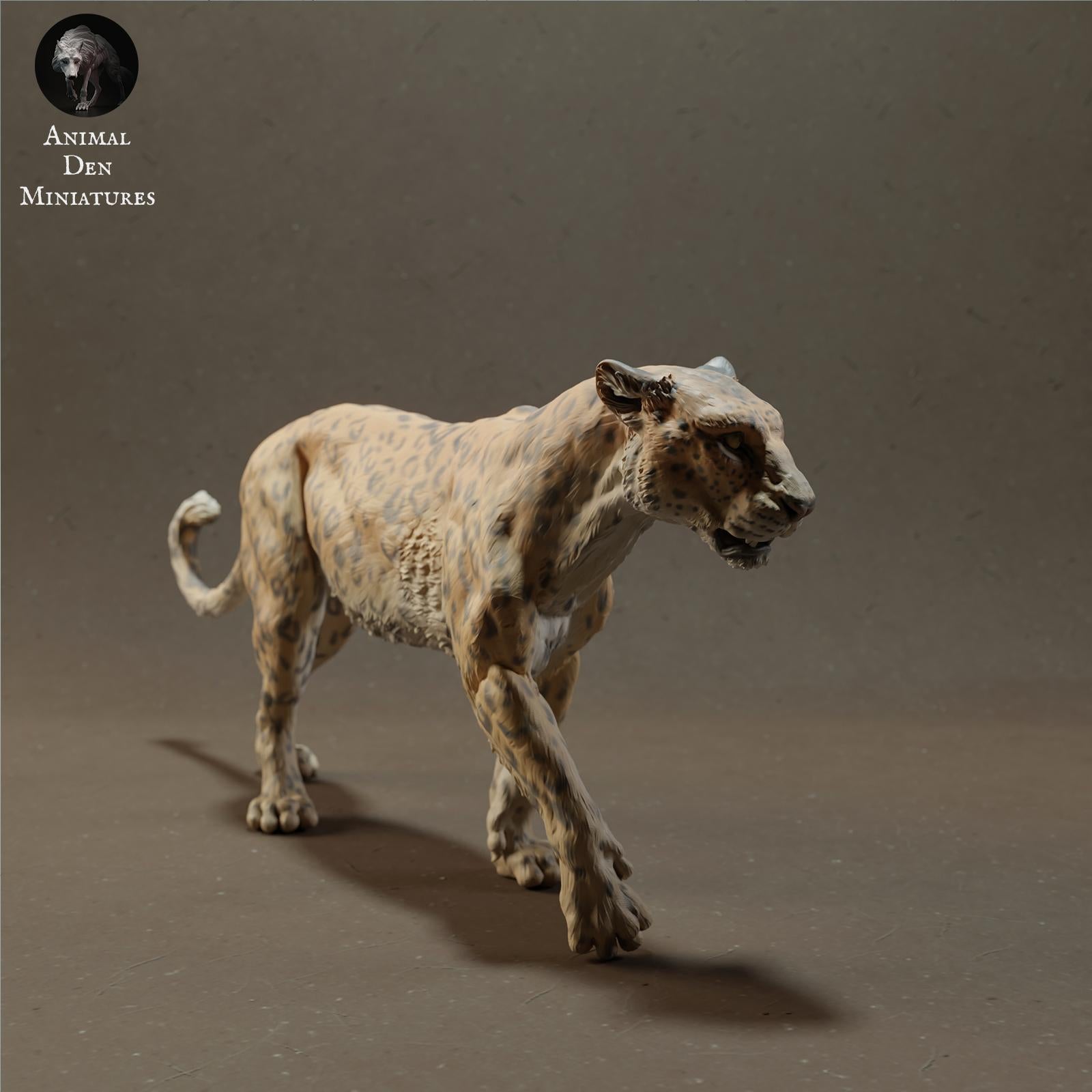 Photo du produit Figurine d'animal Diorama, Modélisme : 0 : Figurine d'animal sauvage : Léopard africain – Animaux de la savane (Ref 01_01_59)