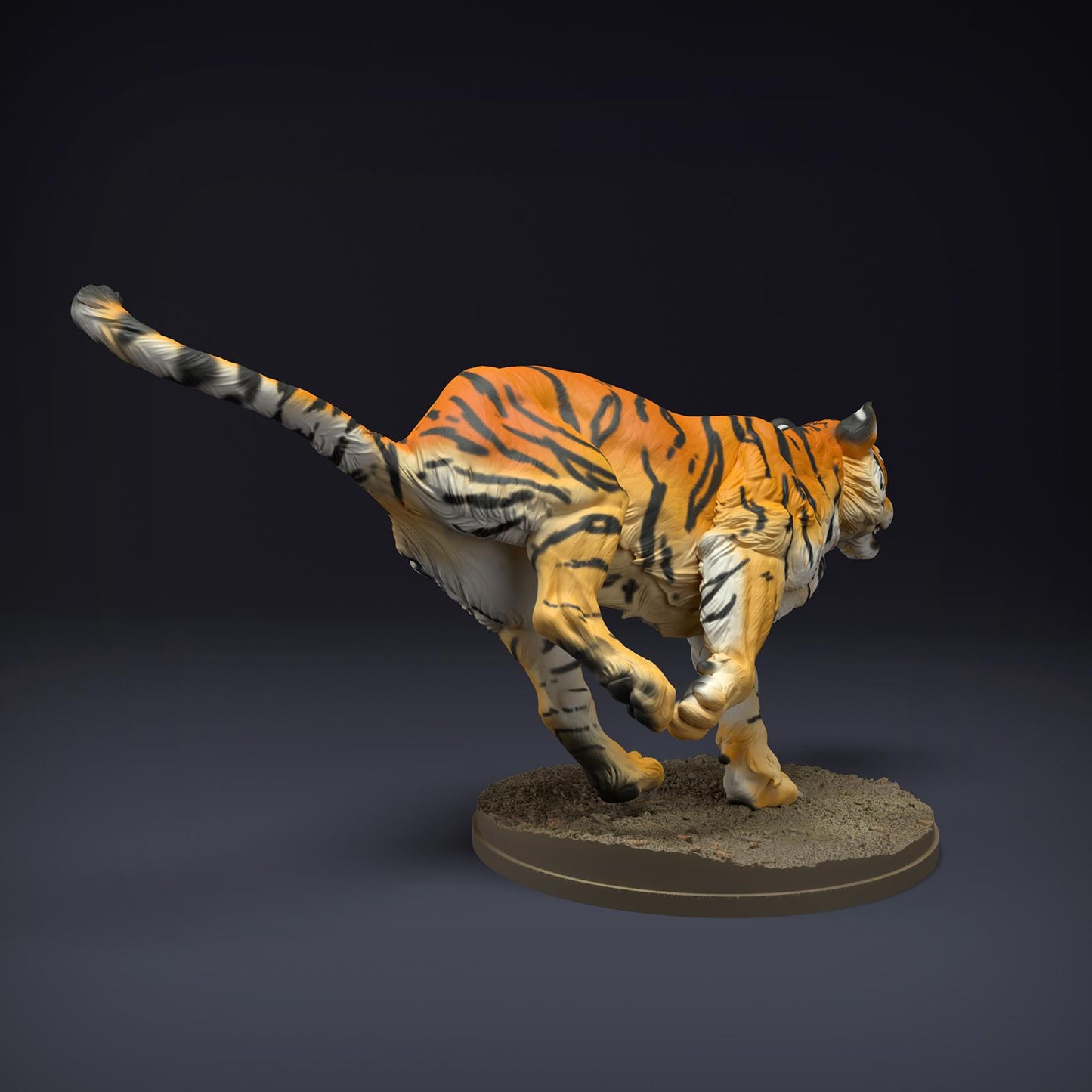 Photo de produit Figurine Animale Diorama, Modélisme : 0 : Figurine de Faune : Tigre du Bengale en mouvement (Ref 01_01_82)