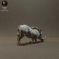 Photo de produit Figurine d'animal Diorama, Modélisme : 0 : Figurine des animaux de la savane : sanglier rampant – Sanglier commun (Réf 01_01_56)
