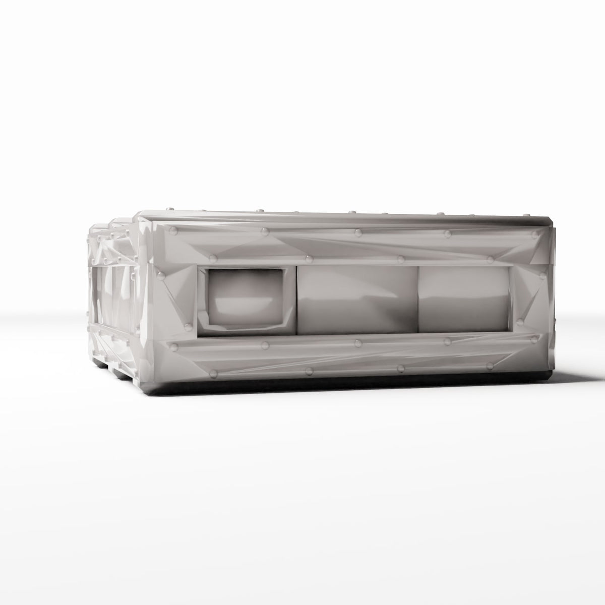 Photo du produit de modélisme de diorama 3 : dépôt pour diorama : caisse de transport militaire pour matériel d’artillerie (réf. 319D)