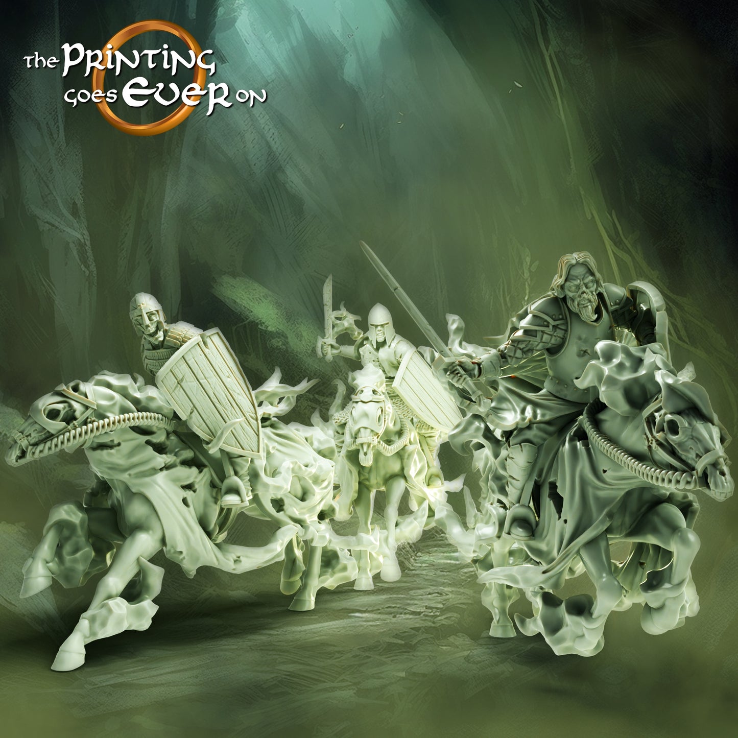 Photo du produit Tabletop 28mm The Printing Goes Ever On (TPGEO) 0: Cavalier Fantôme : Guerrier des Morts - Armée des Damnés et Voleurs