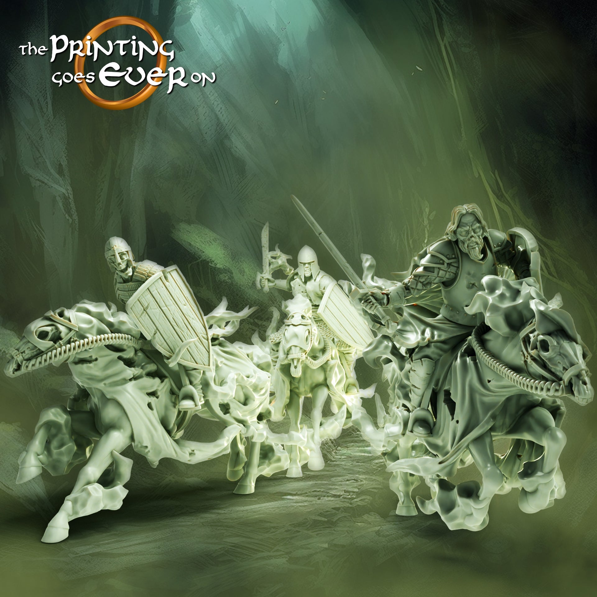 Photo du produit Tabletop 28mm The Printing Goes Ever On (TPGEO) 0: Cavalier Fantôme : Guerrier des Morts - Armée des Damnés et Voleurs