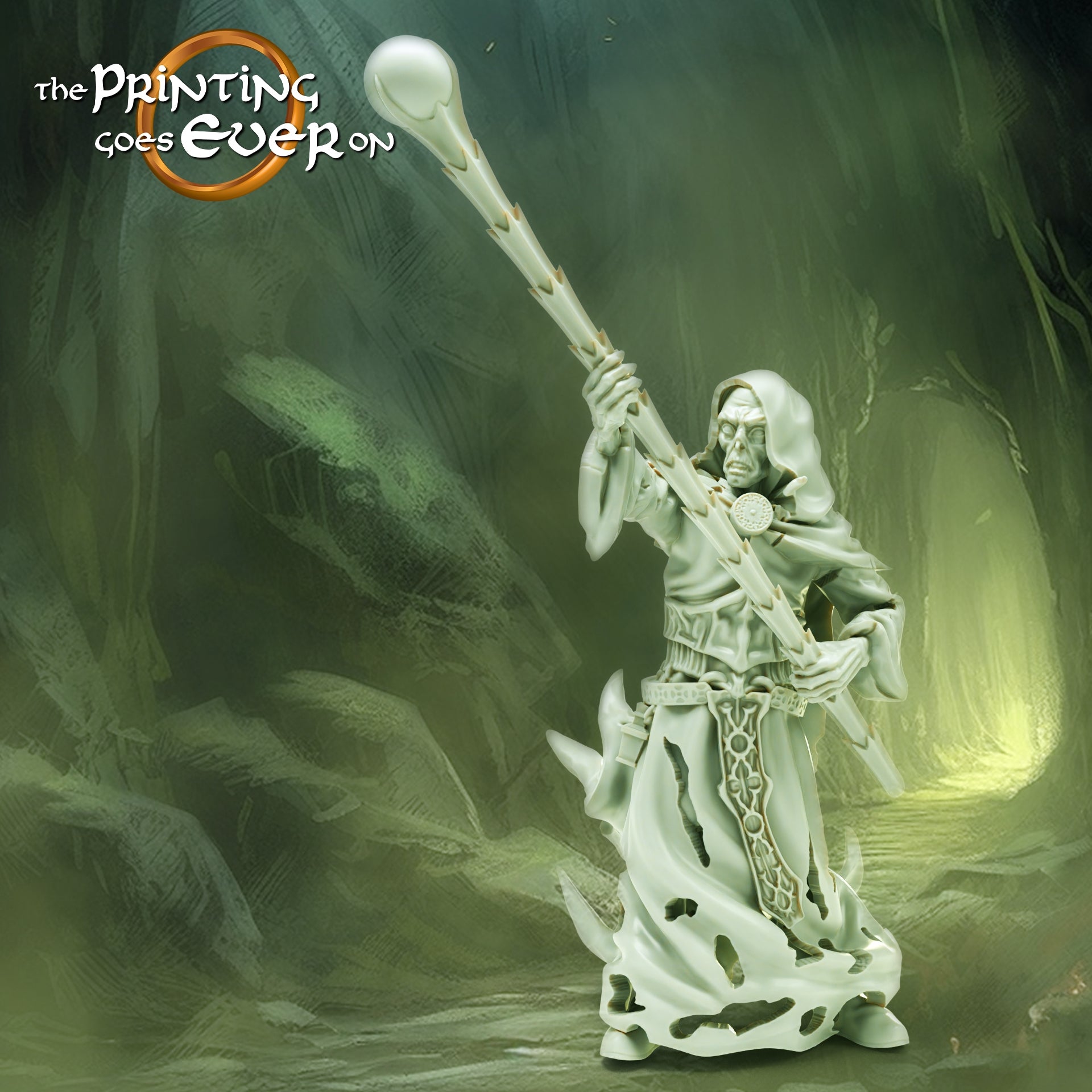 Photo du produit Tabletop 28mm The Printing Goes Ever On (TPGEO) 0: Esprit Magicien : Guerrier des Morts - Armée des Damnés et Voleurs