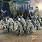 Photo de produit Tabletop 28mm The Printing Goes Ever On (TPGEO) 0 : Armée des Chevaliers Cygnes : Guerriers médiévaux - Gardiens de la ville blanche