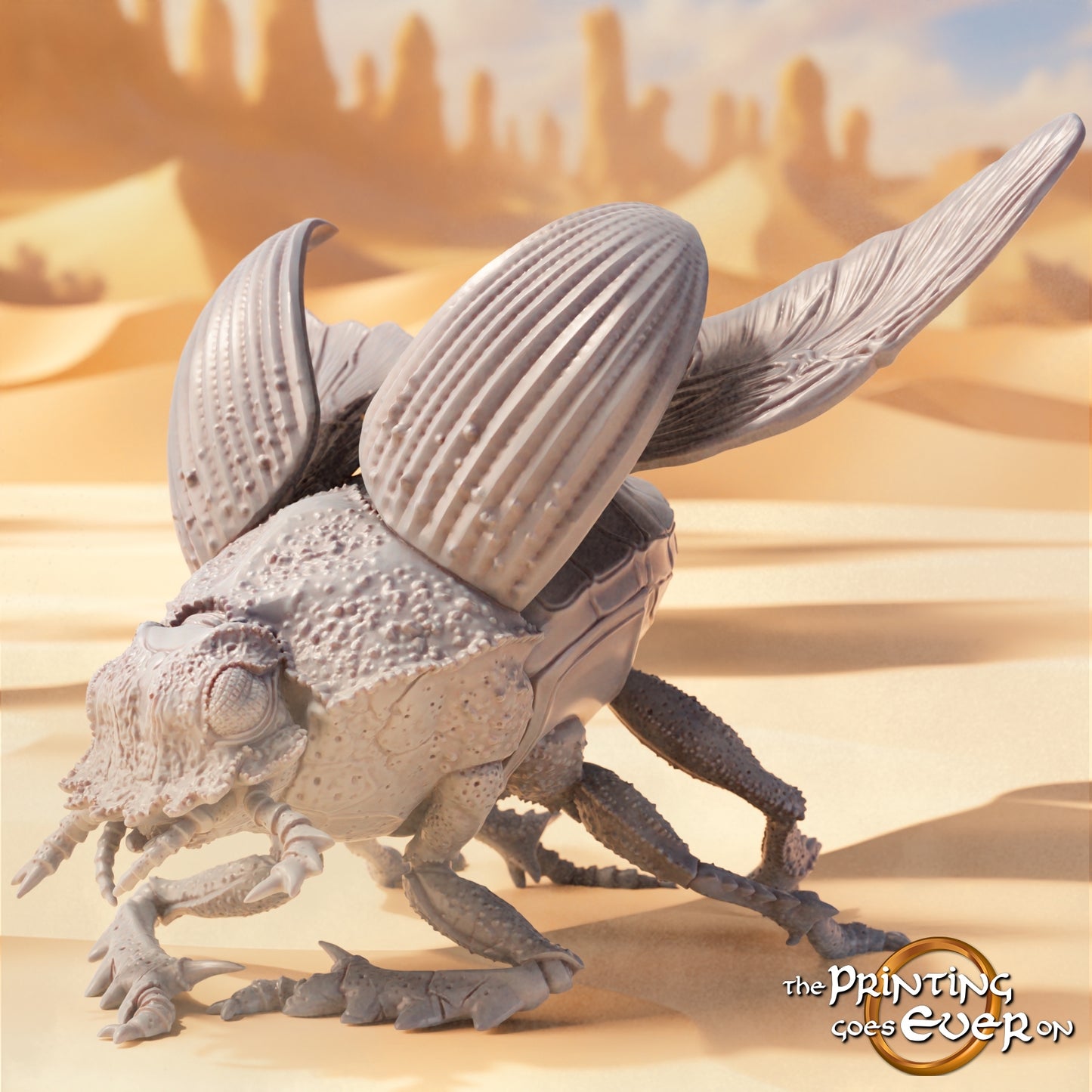 Photo produit Tabletop 28mm The Printing Goes Ever On (TPGEO) 0 : Scarabée des dunes : Insecte géant volant - Animaux et monstres du désert