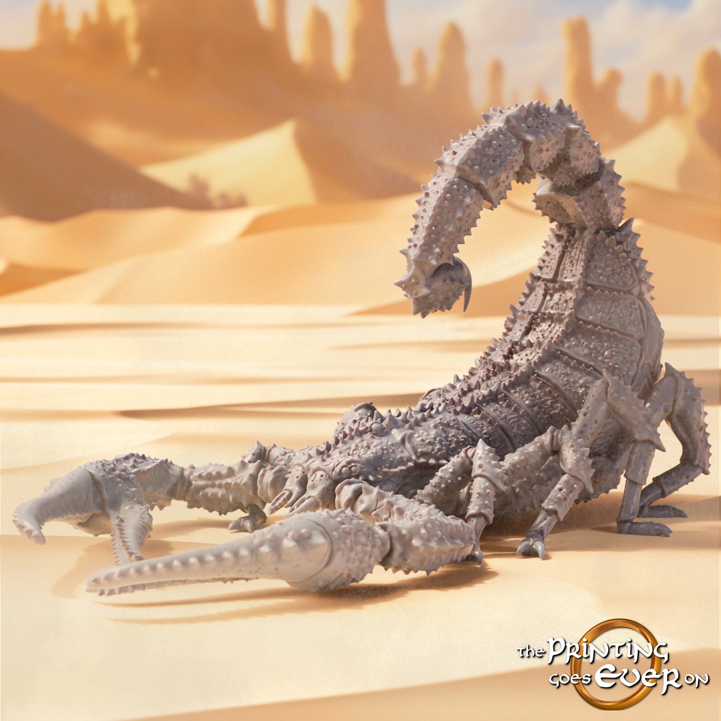 Photo du produit Tabletop 28mm The Printing Goes Ever On (TPGEO) 0: Scorpion géant : créature arachnéenne venimeuse - Animaux et monstres du désert
