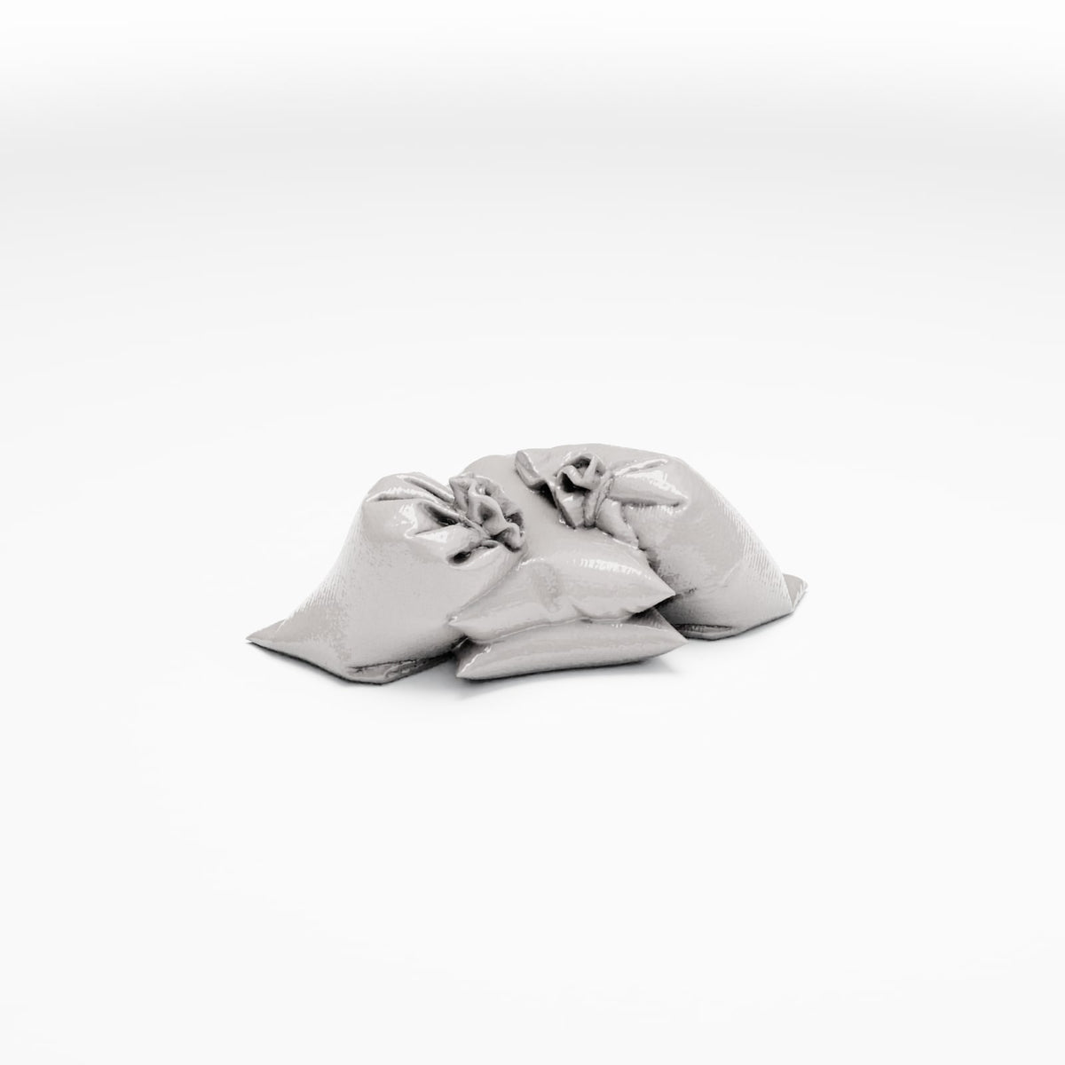 Photo de produit de modélisme de diorama 3 : Diorama militaire : ensemble de sacs de sable pour fortifications (Réf. 390D)
