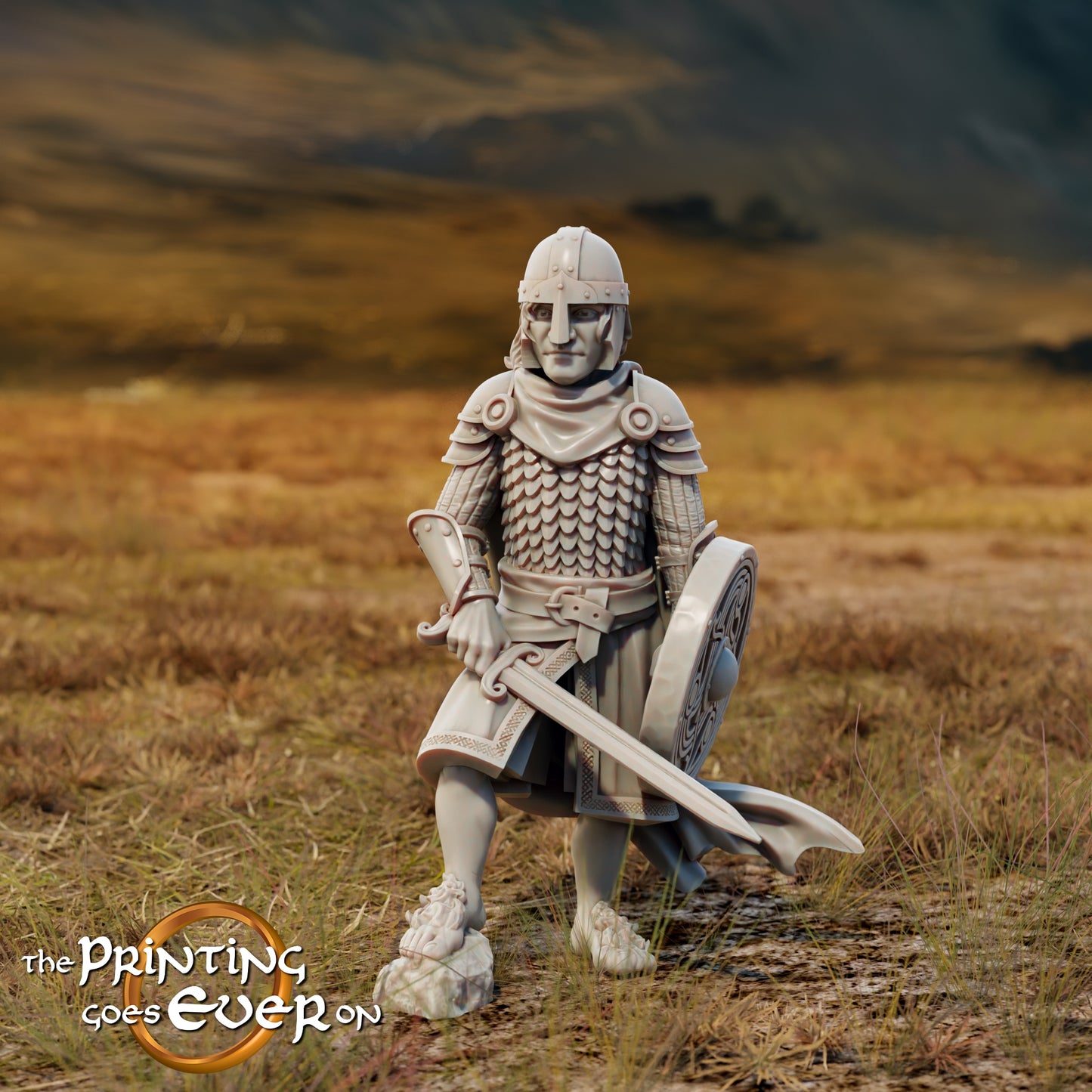 Photo du produit Tabletop 28mm The Printing Goes Ever On (TPGEO) 0 : Mippin et Perry : Courageux Halflings en tenue de bataille