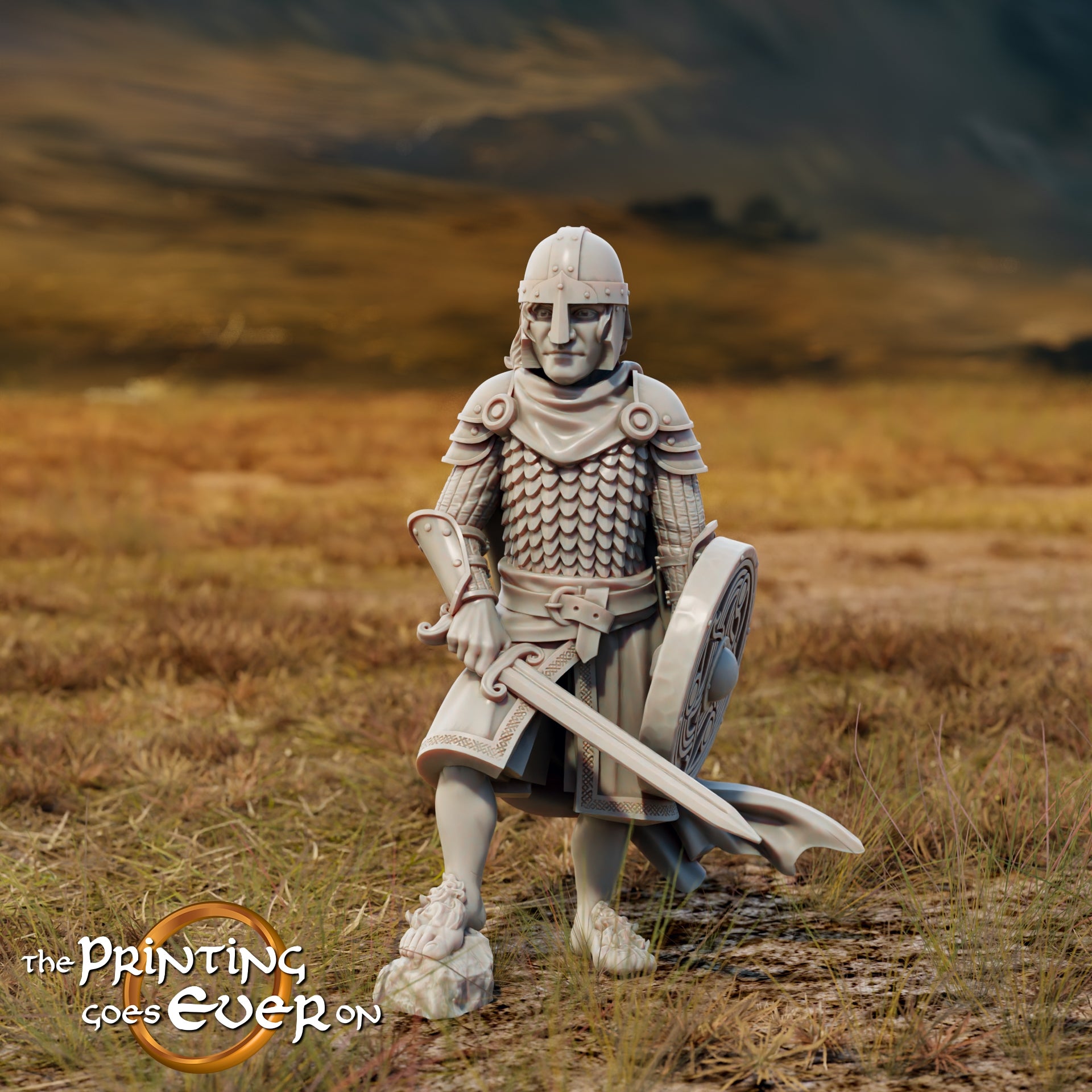 Photo du produit Tabletop 28mm The Printing Goes Ever On (TPGEO) 0 : Mippin et Perry : Courageux Halflings en tenue de bataille
