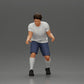 Diorama modélisme photo produit 1 : Miniature diorama : Homme en short jouant au baby-foot, T-shirt et chaussettes hautes (Ref Nr. A71)
