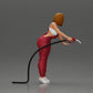 Diorama modélisme photo produit 2 : Figurine diorama : Mécanicienne avec pistolet de ravitaillement en salopette rouge - figurine diorama debout (Ref Nr. A136)