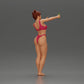 Diorama Modélisme Photo de produit 2 : Miniature de diorama : Femme en bikini prenant un selfie sur la plage, figurine debout (Ref Nr. A69)