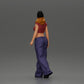 Diorama modélisme photo produit 3 : Figurine miniature : Femme Hip-Hop Lowrider avec casquette, top court et pantalon baggy (Ref Nr. A103)