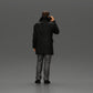 Diorama modélisme photo produit 3 : Figurine de diorama - homme turc en manteau avec col roulé, en train de téléphoner (Ref Nr. A78)