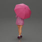 Diorama modélisme photo produit 3 : Figurine féminine de diorama en cardigan ouvert et shorts avec parapluie (Ref Nr. A92)