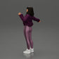 Diorama Modélisme Photo de produit 4 : Miniature diorama : Femme en veste ouverte, top court et pantalon serré (Ref Nr. A114)