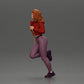 Diorama modélisme photo produit 4 : Figurine de diorama : Fille courant avec de longs cheveux en veste (Ref Nr. A96)