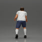 Diorama Modélisme Photo de produit 4 : Miniature diorama : Homme en short jouant au baby-foot, T-shirt et chaussettes hautes (Ref Nr. A71)